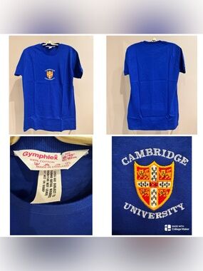 Vintage DeadStock 70s Cambridge University embroidered tee